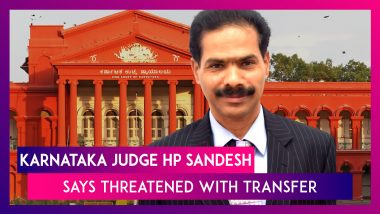 Karnataka Judge HP Sandesh Says ‘Threatened With Transfer’ Over Criticism of ACB Investigation